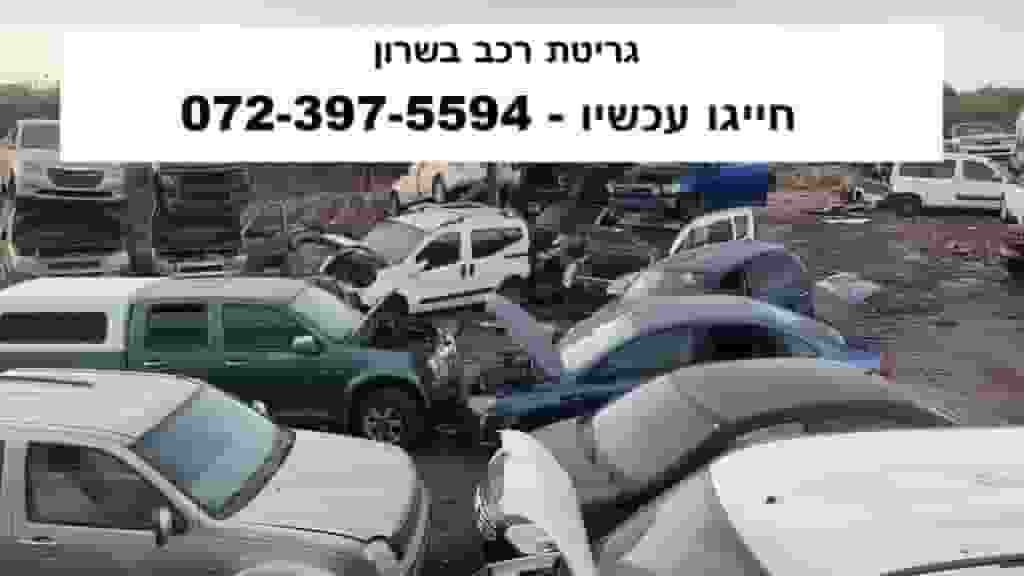 גריטת רכב בשרון